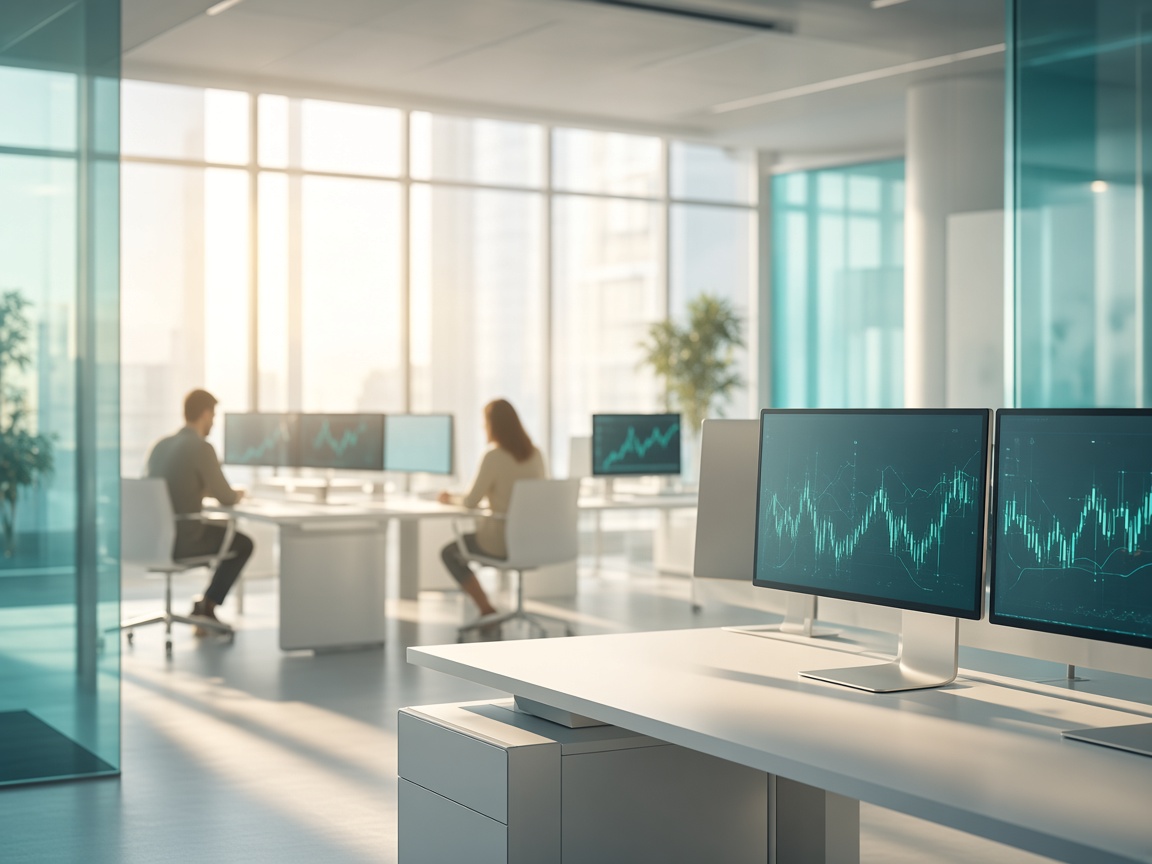 Synergie Capital AI product and support colleagues collaborating in a bright modern Canadian office